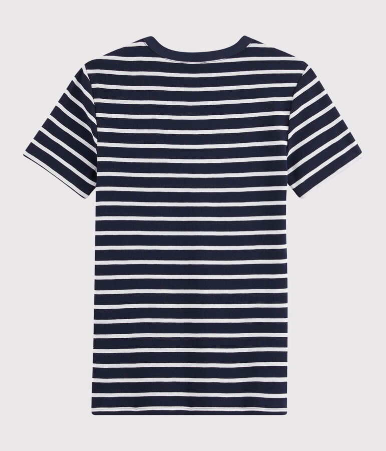 Iconisch Dames T-shirt met ronde hals blauw SMOKING/wit MARSHMALLOW