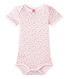 Body bébé fille manches courtes imprimé
