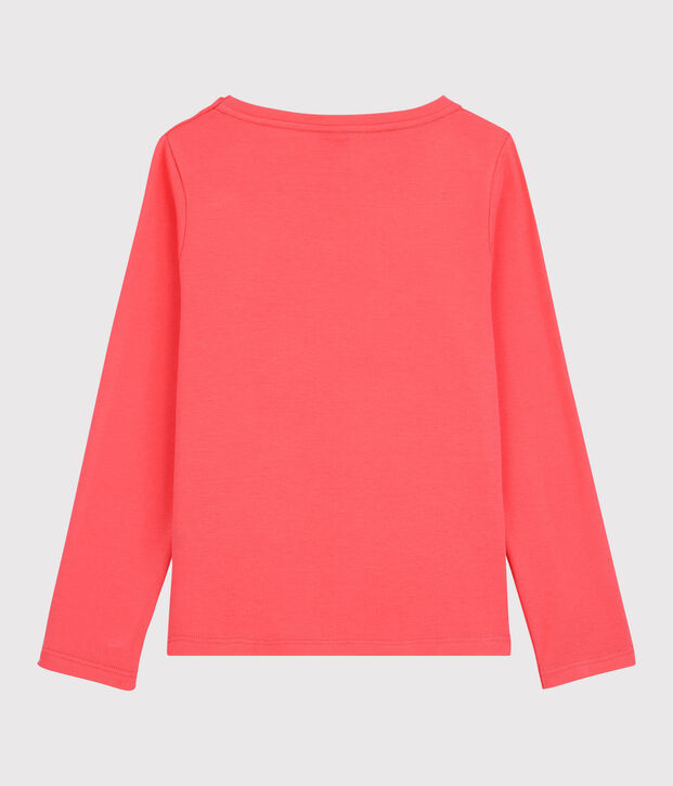 Katoenen meisjes t-shirt met lange mouwen PEACHY