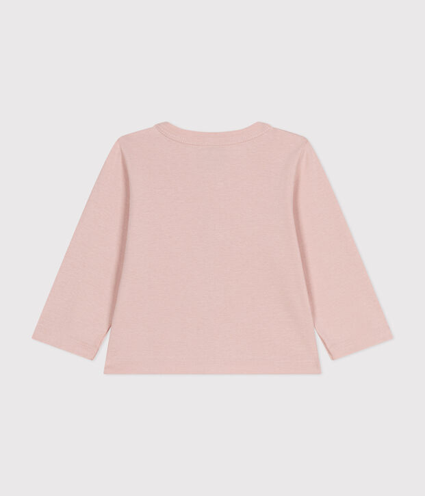 Katoenen babycardigan roze