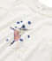 T-shirt met lange mouwen meisjes wit MARSHMALLOW