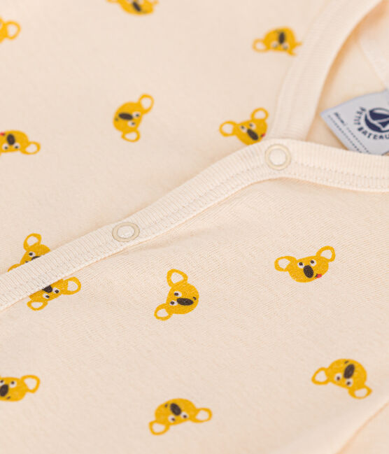 Korte playsuit met koala's van katoen voor baby's wit AVALANCHE/ MULTICO