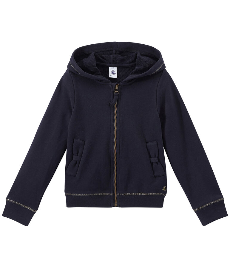 Hoodie met rits voor meisjes blauw SMOKING