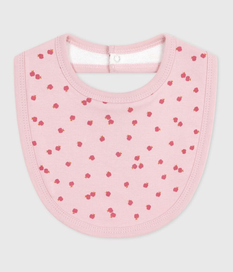 Katoenen babyslabbetje met print roze/multicouleur