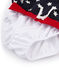 Short de plage enfant garçon bleu SMOKING/blanc MARSHMALLOW