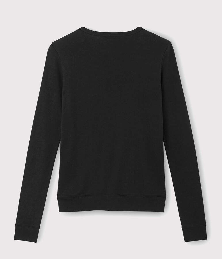 Iconisch katoenen Dames cardigan zwart NOIR