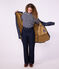 Cir&eacute; long femme bicolore bleu marine