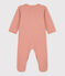Katoenen babypyjama met milleraies-streepjes roze BRANDY/wit MARSHMALLOW