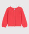 Cardigan en coton enfant fille orange JUPITER