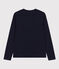 Tee-shirt LE DROIT col V en coton Femme bleu SMOKING