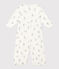 Combisac imprimé en coton blanc MARSHMALLOW/gris GRIS