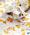 Broek van tubic babymeisje beige MONTELIMAR/wit MULTICO