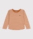 Gestreept T-shirt van tubic met lange mouw voor kinderen