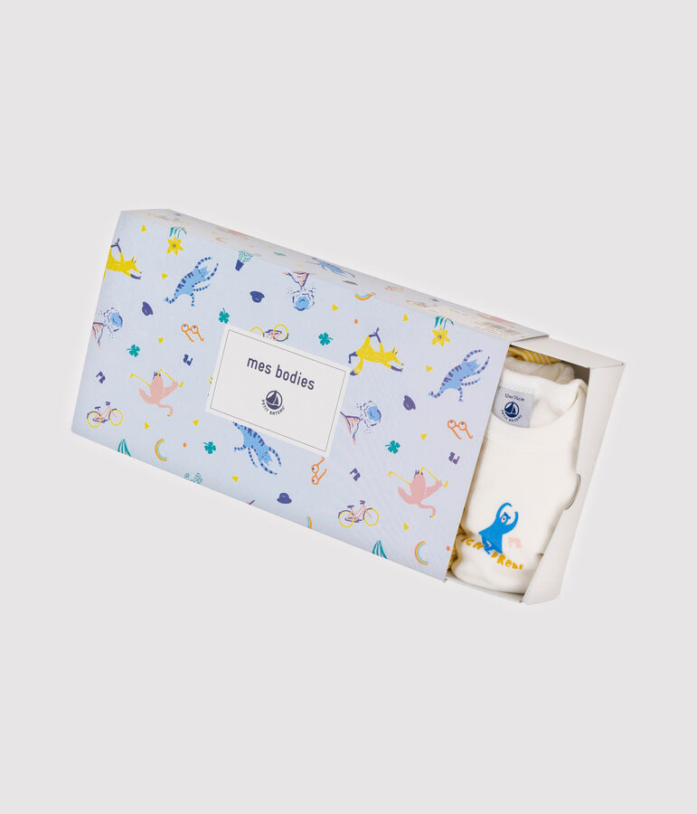 Lot de 5 bodies manches longues b&eacute;b&eacute; garcon variante 1