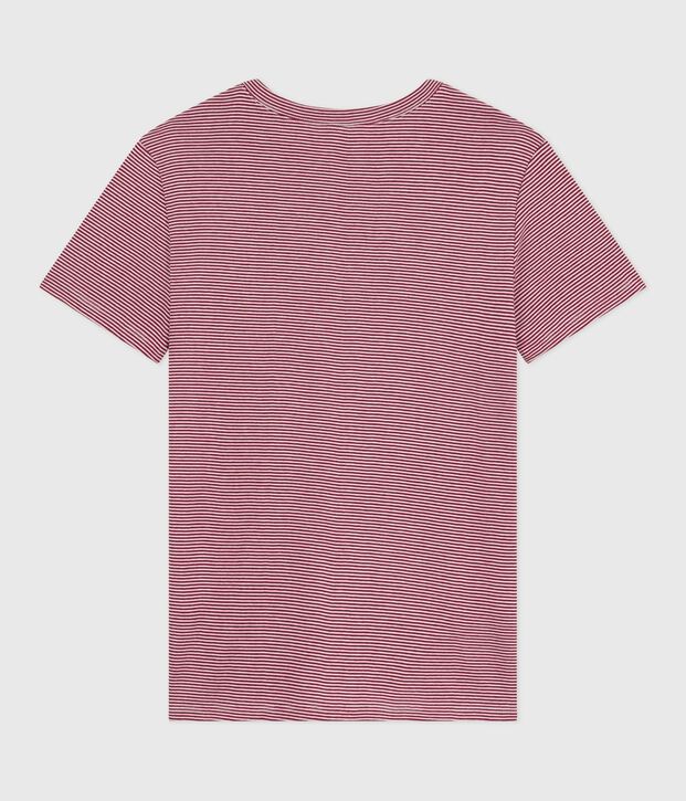 Katoenen dames-T-shirt met korte mouwen - L'Iconique rood/wit
