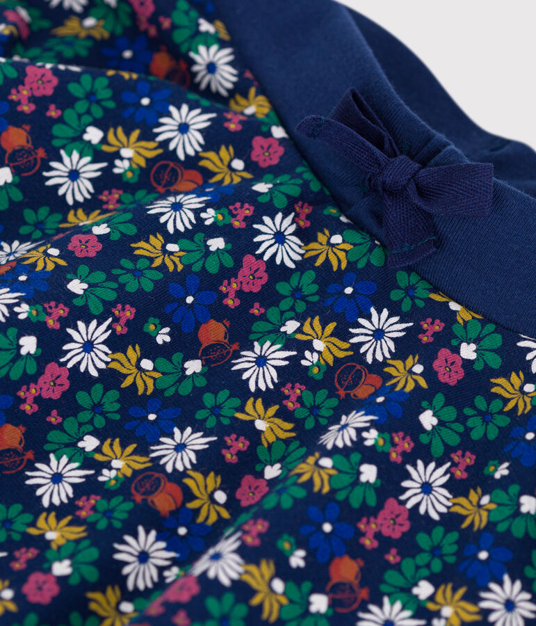 Jupe en coton enfant fille bleu MEDIEVAL/blanc MULTICO