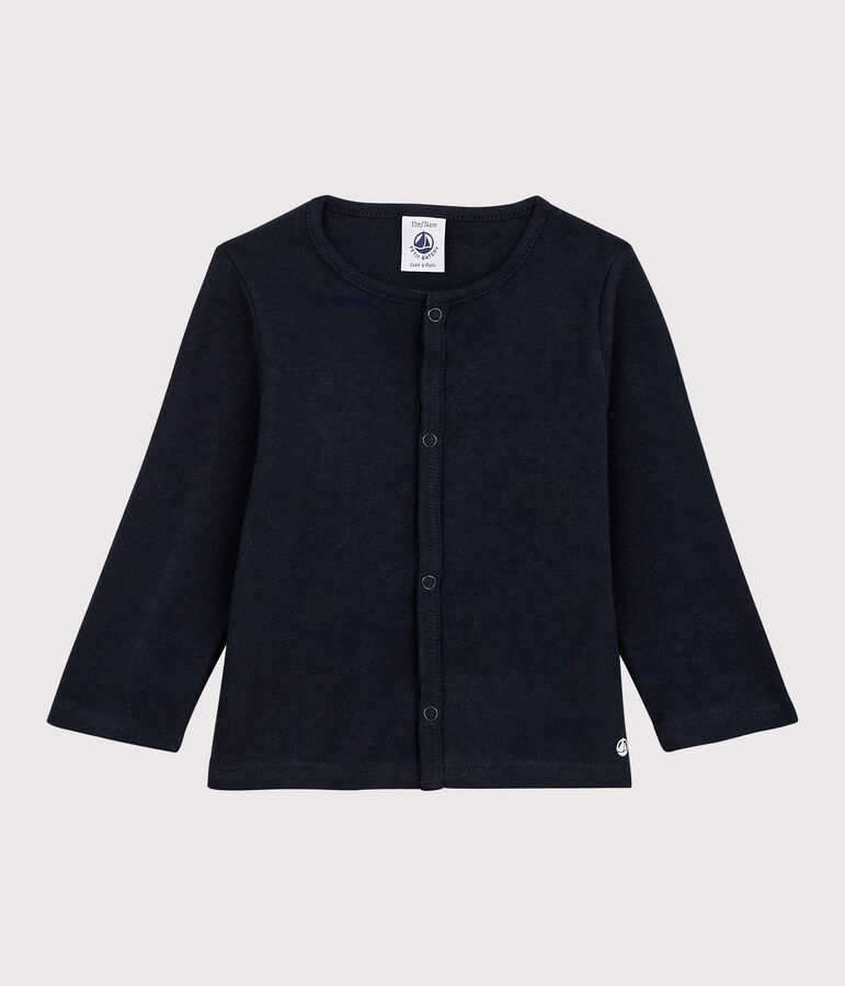 Cardigan en coton b&eacute;b&eacute; bleu