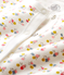 Combisac bébé en côte blanc MARSHMALLOW/blanc MULTICO
