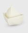 Jouet de bain bébé bateau en silicone blanc MARSHMALLOW
