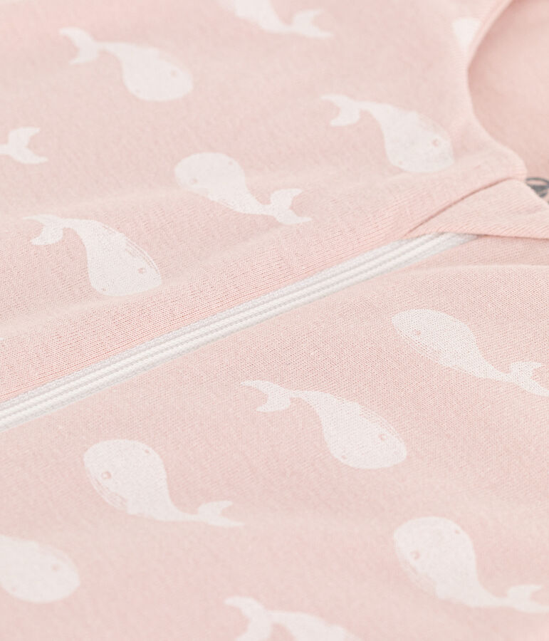 Gigoteuse baleines roses en coton TOG 2 rose/blanc