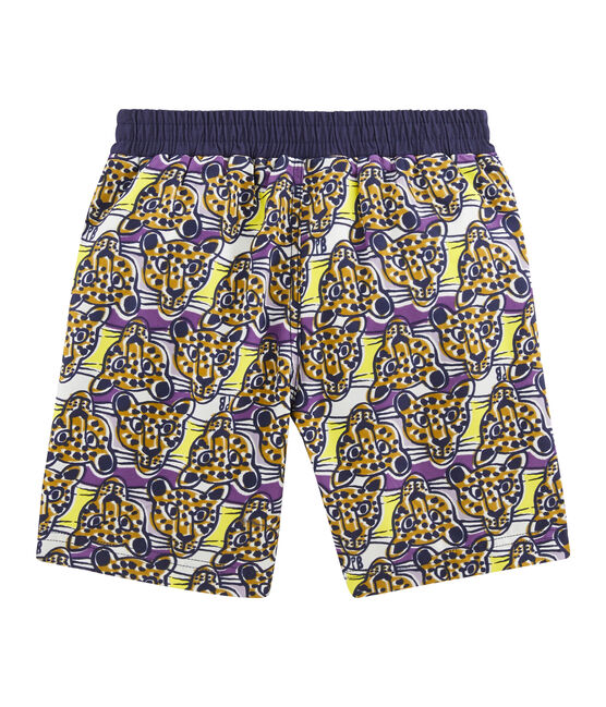 Strandshort met print voor jongens wit MARSHMALLOW/wit MULTICO