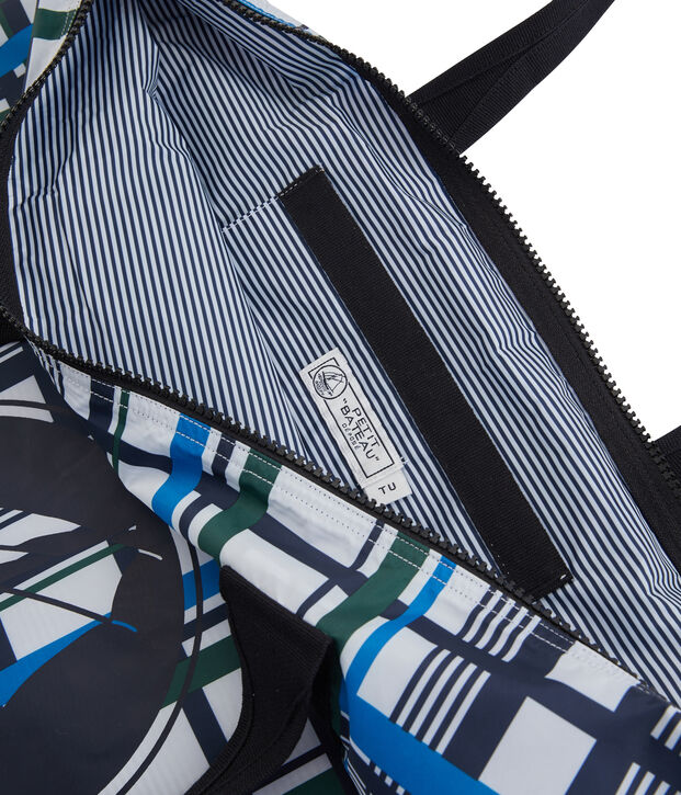 Vrouwentas met ruitjes wit/multicouleur