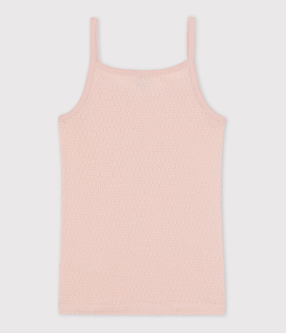 L'ICONIQUE, katoenen damesshirt met bandjes roze SALINE
