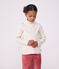 Sous-pull enfant en coton uni beige chin&eacute;