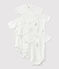 Set van 5 babybody's in biokatoen variante 1