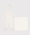 Driedelige katoenen set voor baby's wit MARSHMALLOW/grijs GRIS