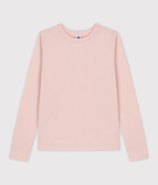 L'ICONIQUE, dames-T-shirt met ronde hals in katoen roze SALINE