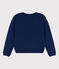 Katoenen sweatshirt voor dames blauw MEDIEVAL
