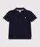 Polo manches courtes en coton enfant garçon bleu SMOKING