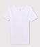 T-shirt met korte mouwen en V-kraag Heren. wit ECUME