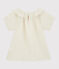 Blouse en gaze de coton bio enfant fille blanc MARSHMALLOW