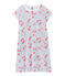 Meisjesnachthemd met print wit ECUME/blauw MAJOR/ MULTICO