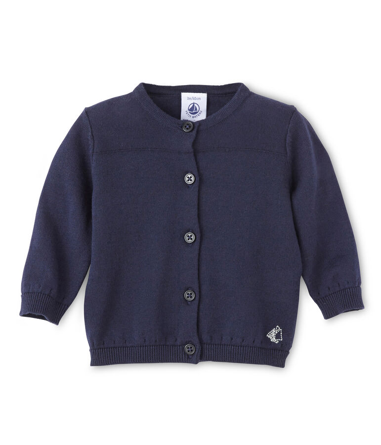 Babycardigan in katoen voor meisjes blauw