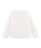 T-shirt met lange mouwen meisjes wit MARSHMALLOW