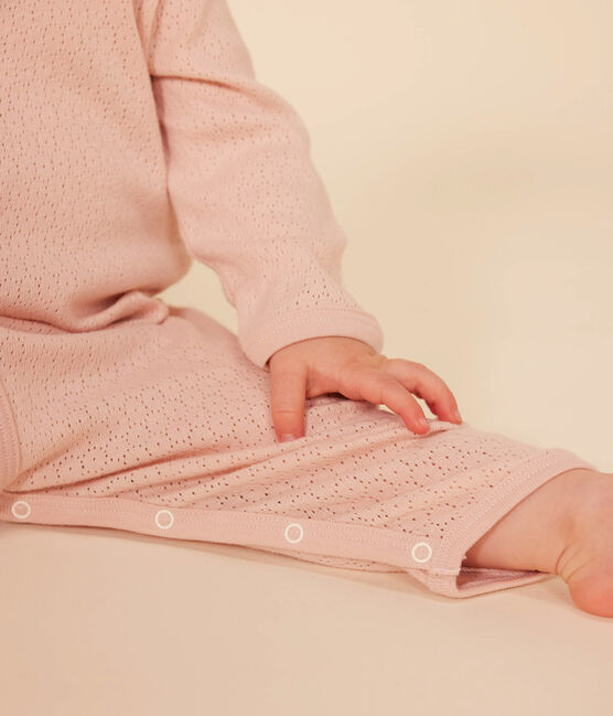 Pyjama sans pied en coton bébé rose SALINE
