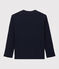 Tee-shirt en coton enfant fille - garçon bleu SMOKING
