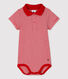 Body col polo en coton manches courtes bébé garçon