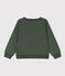 Sweatshirt bedrukt in fleece voor jongens en meisjes groen AVORIAZ