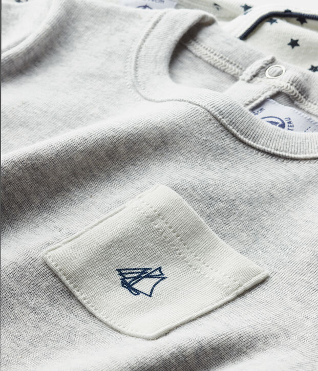 Set met 2 T-shirts babyjongen multicouleur