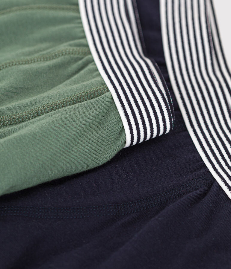 Lot de 2 boxers en coton et &eacute;lasthanne enfant variante 1