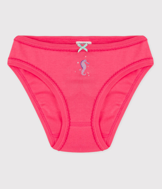 Katoenen meisjesslip roze