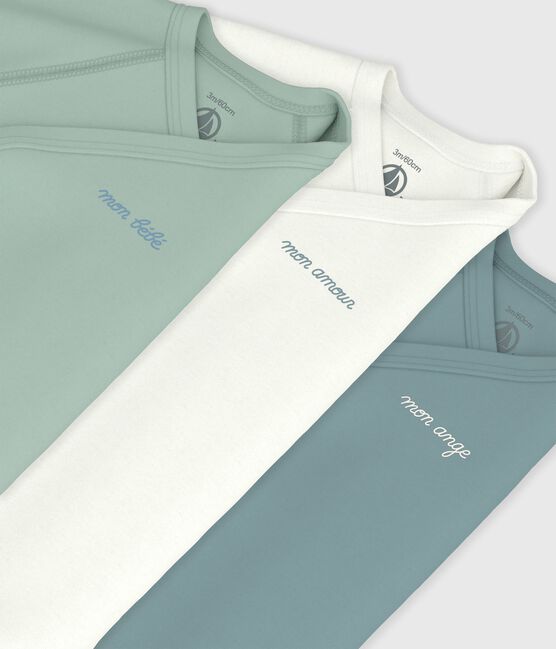 Set van katoenen babyrompertjes met lange mouwen en print variante 1