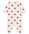 Pyjama voor babymeisjes wit/rood