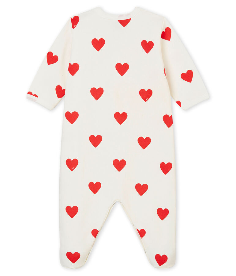 Pyjama voor babymeisjes wit/rood