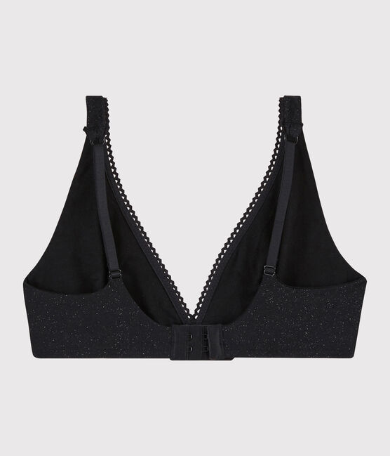 Soutien - gorge brillant Femme noir NOIR/ ARGENT