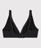 Soutien - gorge brillant Femme noir NOIR/ ARGENT